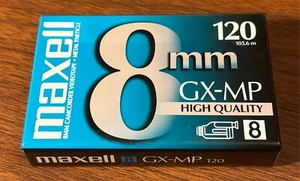 Videocamera MAXELL 8mm GX-MP Alta Qualità 8mm 120 min - Nuova/Sigillata - Foto 1 di 3