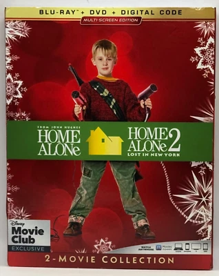 Home Alone & Home Alone 2 -Blu Ray/Dvd/Digital Disney Movie Club Exclusive - NEW - Image 1 of 2
