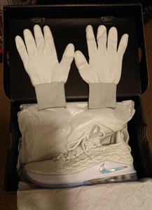 Nike Air Lebron XV 15 Niedrig weiß metallic silber Herren Größe 8 Alles 🙂% authentisch !!️ - Bild 1 von 4