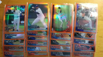 2010 2011 2012 2013 Topps Chrome Orange Refractors you pick fill your set - Image 1 of 3