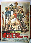 Maciste Contro I Cacciatori di Teste {Kirk Morris} Italian 4F Movie Poster 1960s