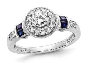 1/2 Carat (ctw SI1-SI2, G-H-I) Lab-Grown Diamond Engagement Ring 14K Gold - Picture 1 of 5