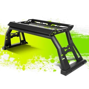 Square Style Offroad Truck Bed Roll Bar w/Cargo Box for Silverado Sierra 07-18 - Picture 1 of 7