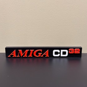 Amiga CD32 3D Printed Decor Display Sign Shelf Desk Art