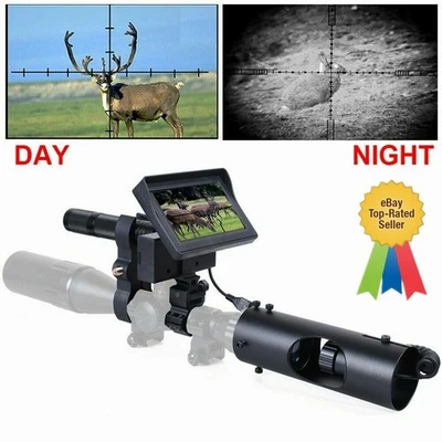 400M Infrared Night Vision Rifle Scope Hunting Sight 850nm LED IR Camera 16MM - Image 1 of 4