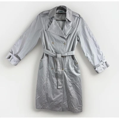 Totes II Silver S-8 Trench RainCoat W/Belt Vintage Timeless Urban sophisticated - Image 1 of 4