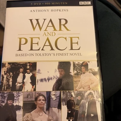 WAR AND PEACE BBC R2 DVD BOXSET 5 DISC (DUTCH IMPORT) ANTHONY HOPKINS Like New - Image 1 of 2