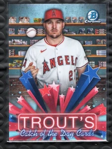 Mike Trout 2025 Bowman Chrome Hobby Stars #HS-6 Los Angeles Angels - Imagen 1 de 2