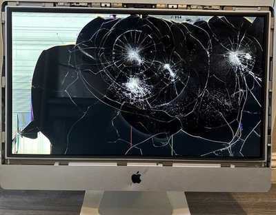 Apple iMac "Core i5" 27" A1312 (EMC 2374) Comes w Cord & Powers On,Screen Broken - Image 1 of 4