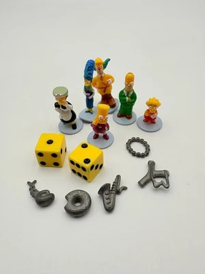 Clue Simpsons Board Game Pieces Parts Replacement Weapons Figures Pawns Dice - Image 1 of 4