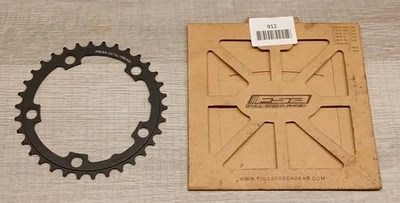 FSA Super Road Aluminum Inner Chainring 34T 110BCD 5-Bolt 10 Speed Silver/Black - Image 1 of 3