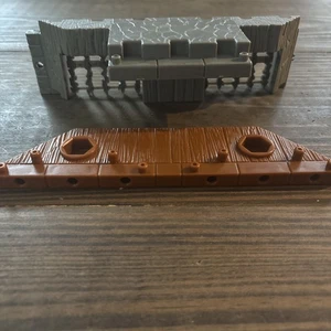 Fisher Price Imaginext Replacement Castle Fortress Parts Lot Of 2 Entrance Brown - Picture 1 of 4