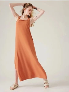 Vestido Athleta Llegada Arcilla Al Sol Talla Grande Ropa Activa Espalda Cruzada Usado en Excelente Condición - Imagen 1 de 8