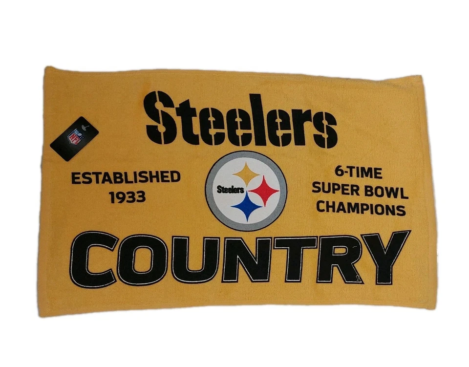 Toalla Pittsburgh Steelers Country Rally 6x SuperBowl Champions Foto 1 de 1