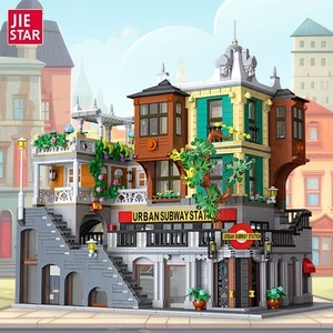 JIE STAR JJ89129 City Light Rail Station Buildings Block Toy 3692 pcs - Bild 1 von 6