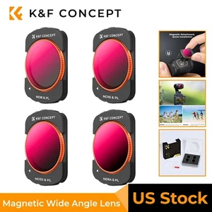 K&F Concept 4 Pack Magnetic ND Polarized Filters Set 2 in 1 fr DJI Osmo Pocket 3 - Picture 1 of 9