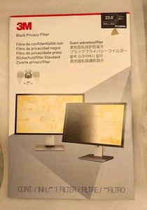 3M PF238W9B Black Privacy Filter for 23.8" Widescreen Monitor - Picture 1 of 5