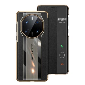 For Huawei Mate 40 50 Pro RS 50E GENUINE LEATHER MAGNETIC FLIP SMART CASE COVER - Picture 1 of 22