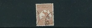 AUSTRALIA 1929-30 CANGURO (Scott 96 6d PICCOLO CWN/A MULTIPLO) VF USATO - Foto 1 di 1