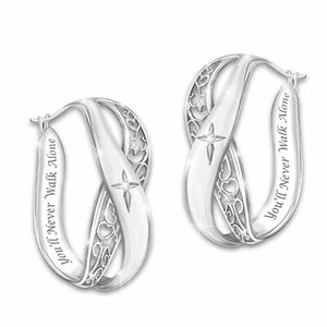 Pure Faith Diamond Earrings - Picture 1 of 5