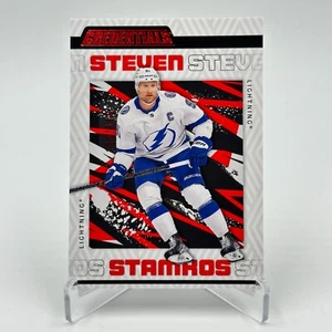 Steven Stamkos 2023-24 UD Credentials #82 Red Parallel /349 - Lightning  - Picture 1 of 2