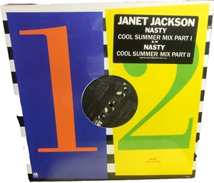 JANET JACKSON Nasty (Cool Summer Mix) 1986 US A&M 12" SP 12196 NEU VERSIEGELT - Bild 1 von 3