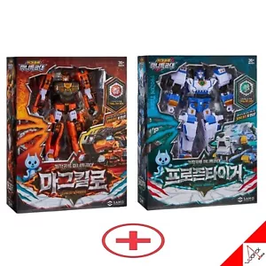 Miniforce Dinoid Warrior FROZEN TIGER + MAGMAKYLO Set Transformer Robot Toy 2025 - Picture 1 of 9