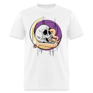 T-shirt unisex Hognose Snake Skull pericolo drammatico noodle - Foto 1 di 15