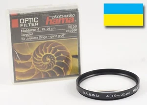58mm M58 Filter HAMA Hah ( Close Up ) 4 ( 19-25 mm ) - Picture 1 of 3