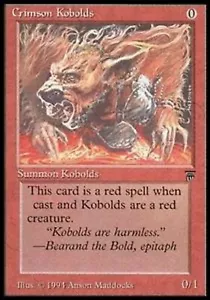 MRM ENGLISH Crimson Kobolds NM MTG magic Legends - Imagen 1 de 1