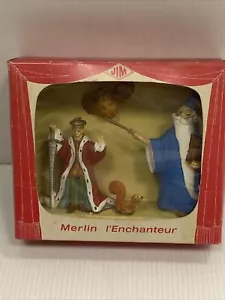 Rare coffret Merlin l'enchanteur figurines JIM Zorro Walt Disney Productions 60s - Foto 1 di 11