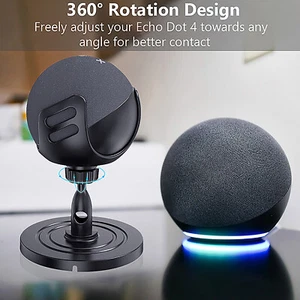 360° Rotation Table Bracket Stand Mount Holder for ECHO DOT 4/Apple Homepod Mini - Photo 1 sur 14