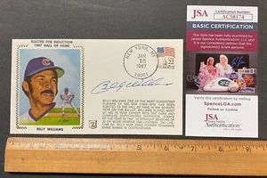 VINTAGE FIRST DAY COVER FDC HAND SIGNED BILLY WILLIAMS W/JSA COA D 81922 - Picture 1 of 1