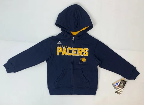 Adidas Boys Blue Size Small NBA Indiana Pacers Hoodie Sweatshirt Cover