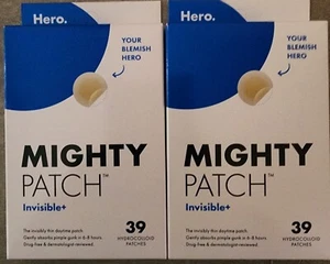 (Pack of 2) Mighty Patch Invisible+ by Hero Cosmetics, 39 patches - Picture 1 of 1