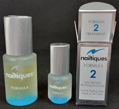 Nailtiques Formula 2 Nail Protien 4 ml con caja y botellas de 15 ml sin caja Foto 1 de 4