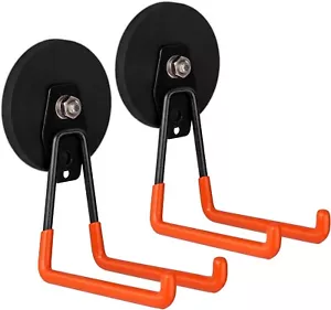 2xMagnetic Hooks for Organizing Power Tools, Ropes, Metal Cabinet, Garden Tools - Picture 1 of 5
