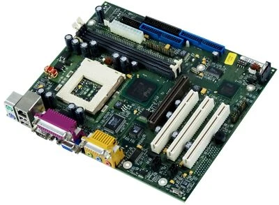 Fujitsu D1214-A11 GS4 Socket 370 2x SDRAM AGP 3x PCI mATX Mainboard - Image 1 of 2