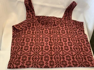 Ladies Maurices Purple Black Aztec Design Tanktop Small - Picture 1 of 2