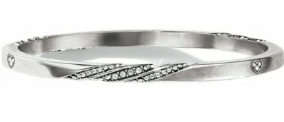 Brazalete Brazalete Brighton ETERNITY KNOT Cristal Transparente Plata Nuevo con Etiquetas Precio de venta sugerido por el fabricante $68 Foto 1 de 3