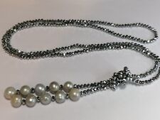 Cultured Freshwater Pearl Necklace Baroque Drop Sparkle 248