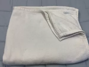 Restoration Hardware Ivory Cotton Throw Blanket - Picture 1 of 9