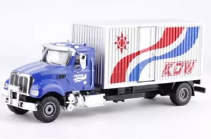 KDW 1/50 Construction Vehicle USA Box Truck Container Diecast Alloy Model Toys - Picture 1 of 3