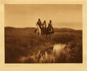 Sioux Indians Surveying Near the Assiniboin River 8x10 Photo - Picture 1 of 1