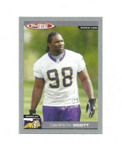 2004 Topps Total Silver Football Card 395 Darrion Scott RC
