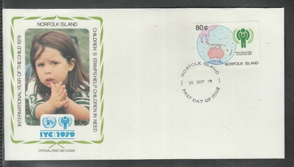 Postal History Norfolk Island IYC International Year the Child beautiful FDC1979 - Image 1 of 1