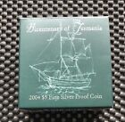 2004 Bicentenary Of Tasmania $5 Fine Silver Poof Coin