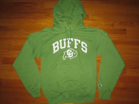 COLORADO BUFFALOES Vtg 90s Y2K Champion Hoodie Hood sweat shirt t jersey jacket Cover