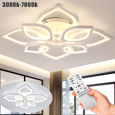 80W LED Deckenleuchte Dimmbar Wohnzimmer Moderne Deckenlampe mit Fernbedienung - Bild 1 von 4