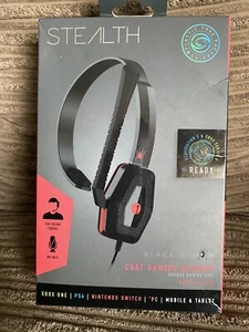 Gaming Headset Stealth Black Widow Chat Headset - Xbox1/PS4/Switch/PC/Mobile - Picture 1 of 5